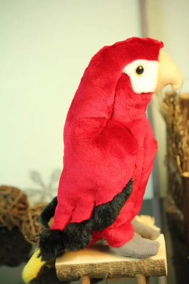 

Original Cute Macaw Parrot Bird Simulation Animal Soft Stuffed Plush Toy Doll Birthday Gift Children Gift Car Decoration