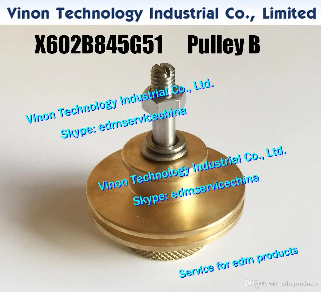 (1pc) M455 edm Pulley B complete set X602B845G51 Lower pulley B complete DC527A,DC52700,X602-B845-G51 for DWC-F,G,H,H'