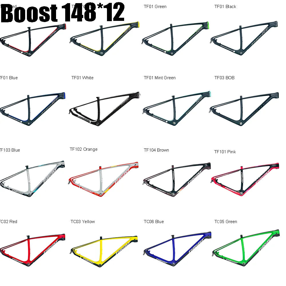 2024 Thrust Hardtail Mtb Frame 29er Boost 148mm And Quick Release 142*12mm 135*9mm Carbon Fiber Mountain Bike Frameset 21 inch