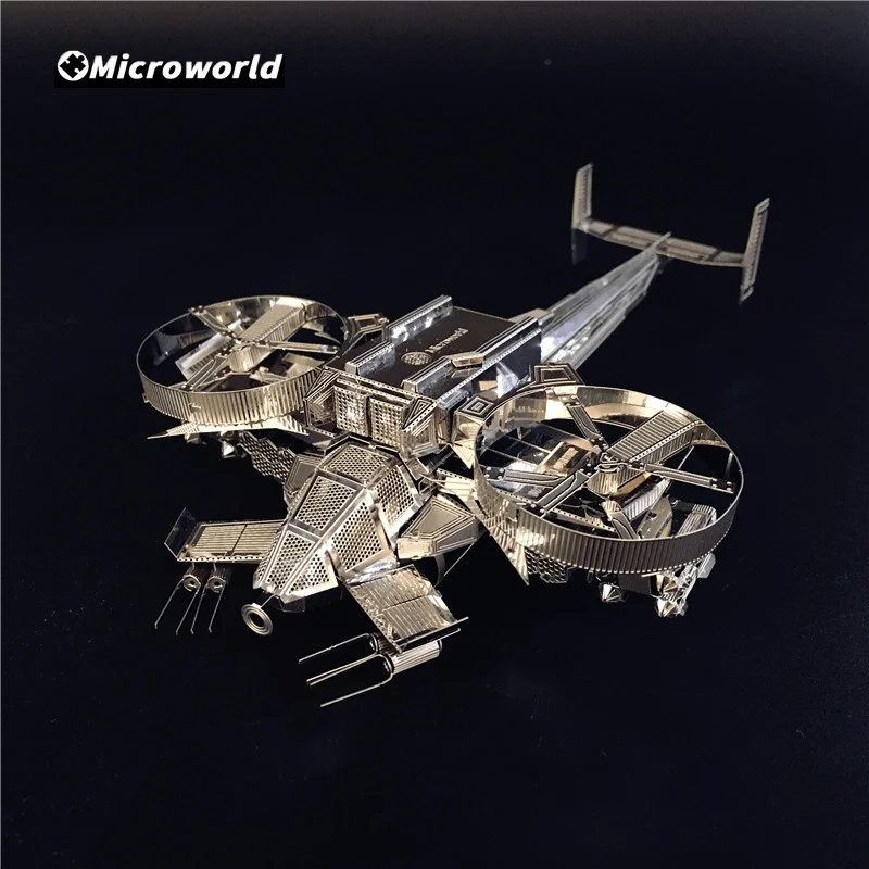 Microworld 3D Metal Nano Puzzle Avatar Scorpion Helicopter Model Kits DIY Jigsaw Toys Christmas Gifts For Children Party Games