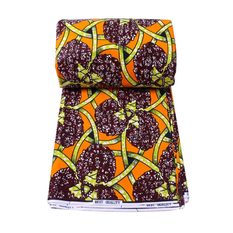 2019 Newest Fashion Design African Fabric Veritable Guarantee Real Wax 100% Cotton 6Yards\lot African Wax Fabric