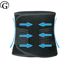 6XL Men Sweat Waist Cinchers Slimming Girdle Neoprene Abdominal Shaper Belt Tummy Trimmer Support Back