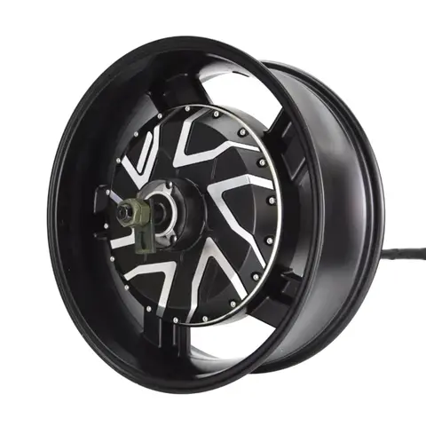 전기 오토바이 허브 모터, QS275, 10000W, 6.0×17 인치, V4 타입 작업