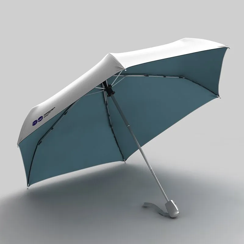 OLYCAT-Ultralight 3 Folding Automatic Umbrella for Women, Titanium and Silver Coating, Anti-UV, Sunny and Rainy Umbrella