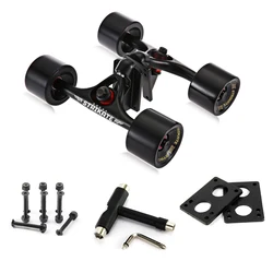 Camion de Longboard strike 7 pouces avec roues de 70mm, complet 6mm riserpad 35mm, matériel T outils Combo