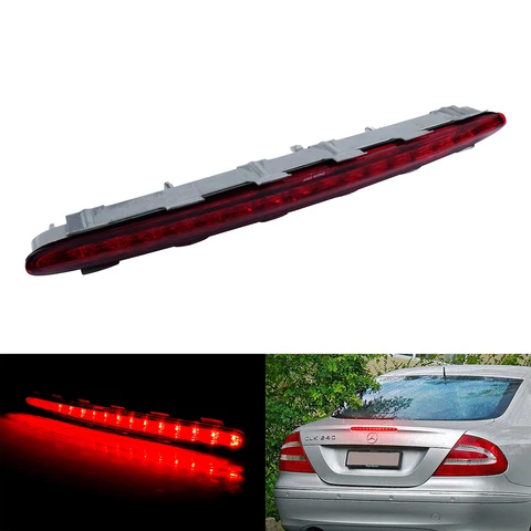 Для Mercedes Benz CLK W209 2002-2009 красный светодиодный задний 3-й третий стоп-сигнал высокого уровня