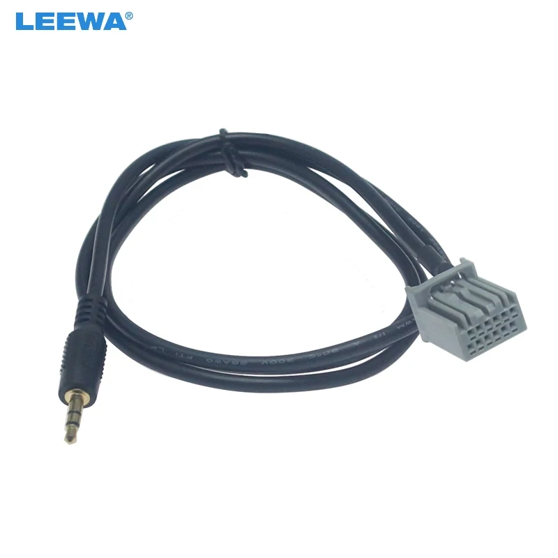 

LEEWA Car Radio Stereo 3.5mm Male AUX Cable Adapter For Honda City 2009-2012 CD Audio Cable Data Wiring #CA6199