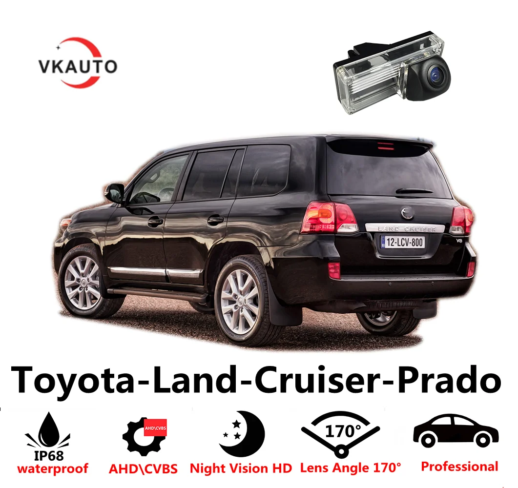 

VKAUTO Camera For Toyota-Land-Cruiser-Prado HD CCD Night Vision