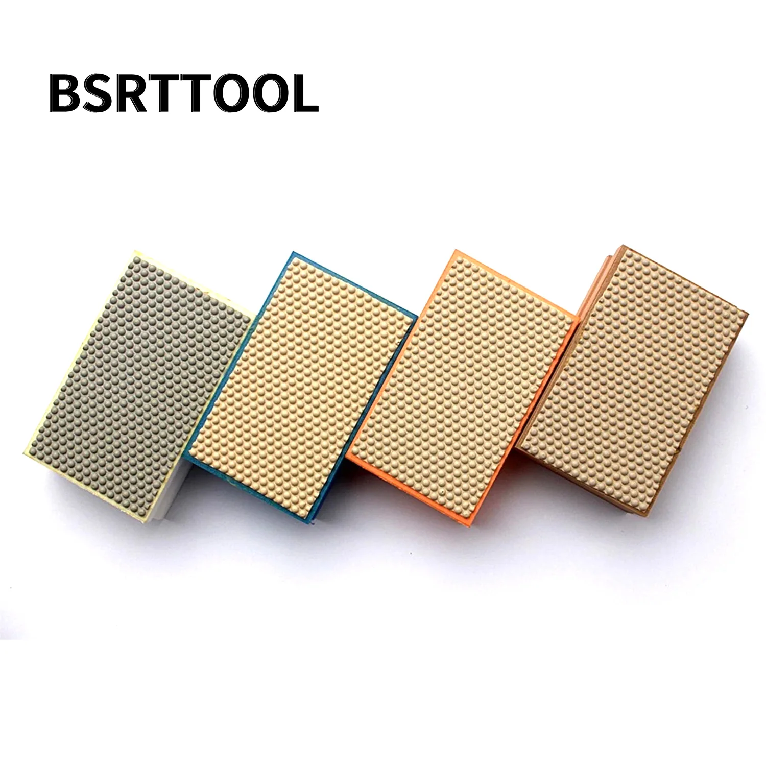 BSRTTOOL Diamond Hand Polishing Pad Resin Arc Shape For Glass Wiper Grinding Wheel Grinding Tools