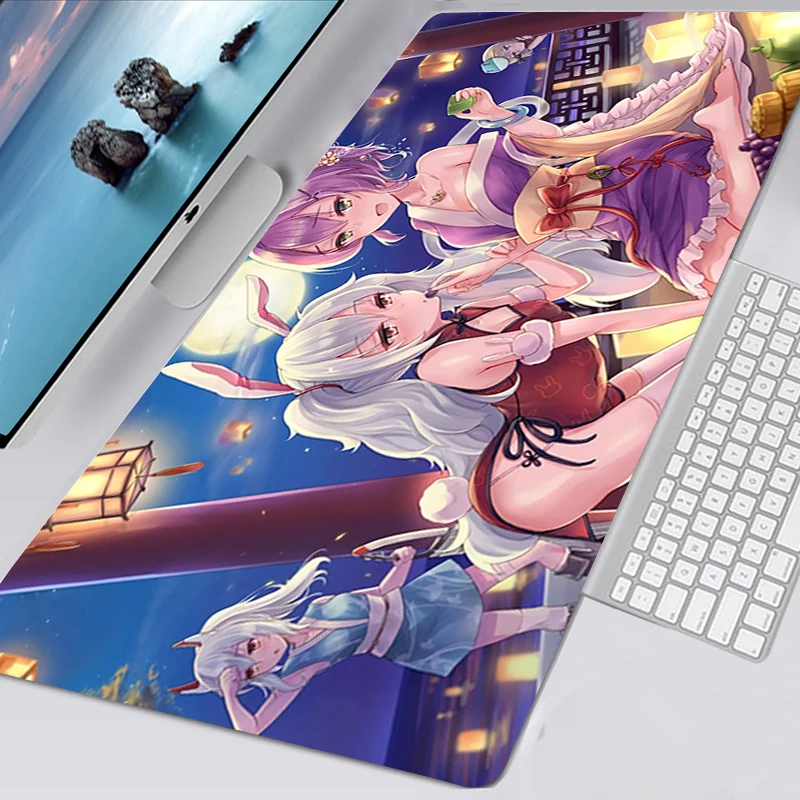 

Mousepad Azur Lane Kawaii Gaming Accessories Non-slip Mouse Pad Anime XXL Mausepad Tappetino Mouse Keyboard Mat Tapis De Souris