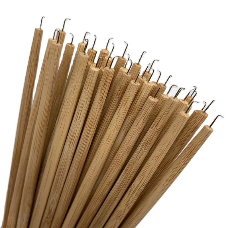 3 Pcs Wood Handle Ventilating Wig Needle Ventilating Needle for Wig Making Crochet Hook Tools