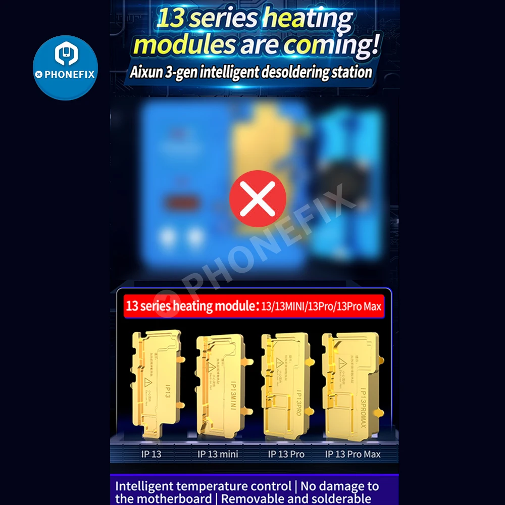 Piastra riscaldante termostato iwarmer JC per iPhone 13 12Pro Max X XS MAX Chip Android CPU FACE ID scheda madre telaio a strati separato