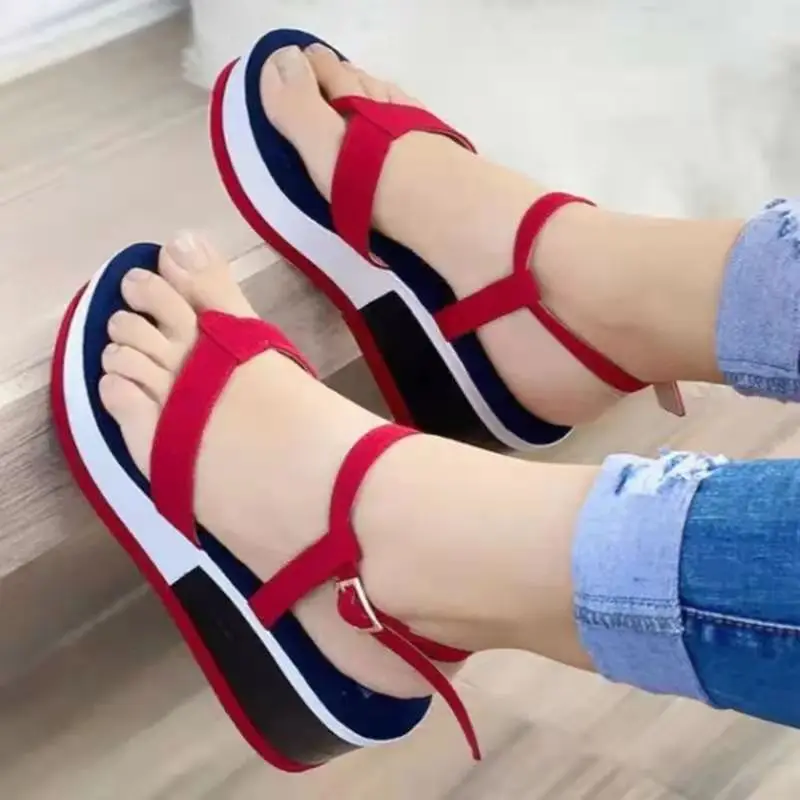 

Women's Sandals Summer Wedge Platform Sandals Open Toe Casual Beach Shoes