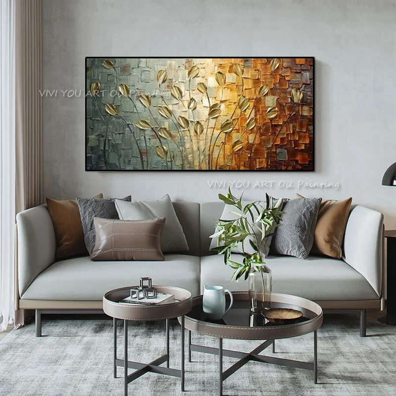 100%Handpainted Abstract Modern Art Hang Oil Painting On Canvas Wall Pictures For Home Decor Beautiful Painting Craft