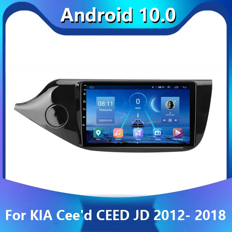 

4 core 2G+32G 2 din Android 10.1 Car Multimedia Video Player for KIA Cee'd CEED JD 2012-2018 Head Unit 2 Din car radio stereo