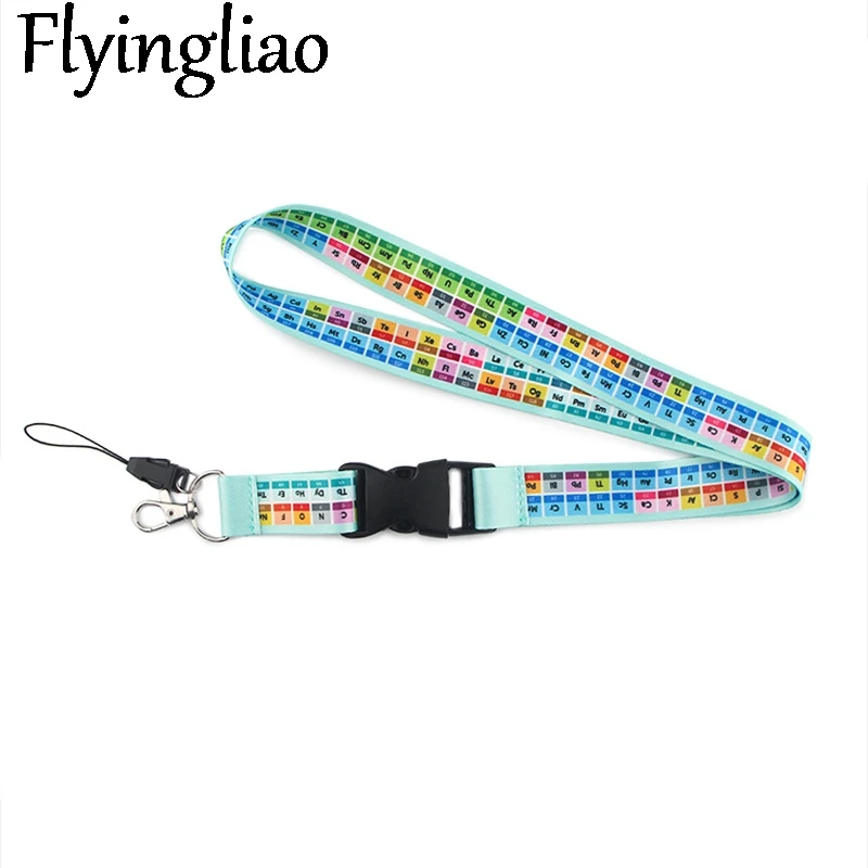 Periodic table of elements Lanyards Cool Neck Strap webbings ribbons Phone Keys ID Card Holder Lanyard For Keys DIY Hang Ropes