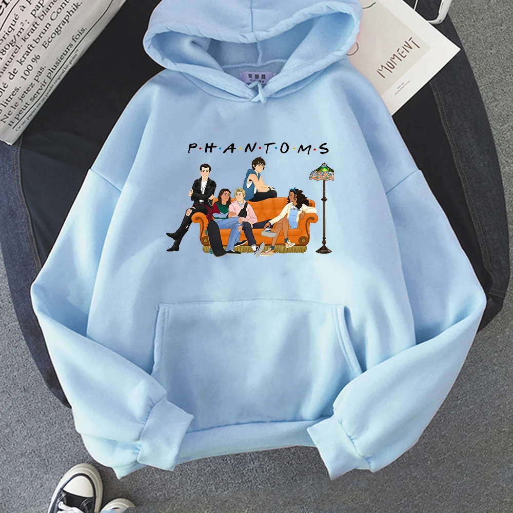 New Julie and The Phantoms Hoodies Women Kawaii Grunge Cartoon Graphic Hoodie Hip Hop Winter Warm Unisex Sweatshirts Female