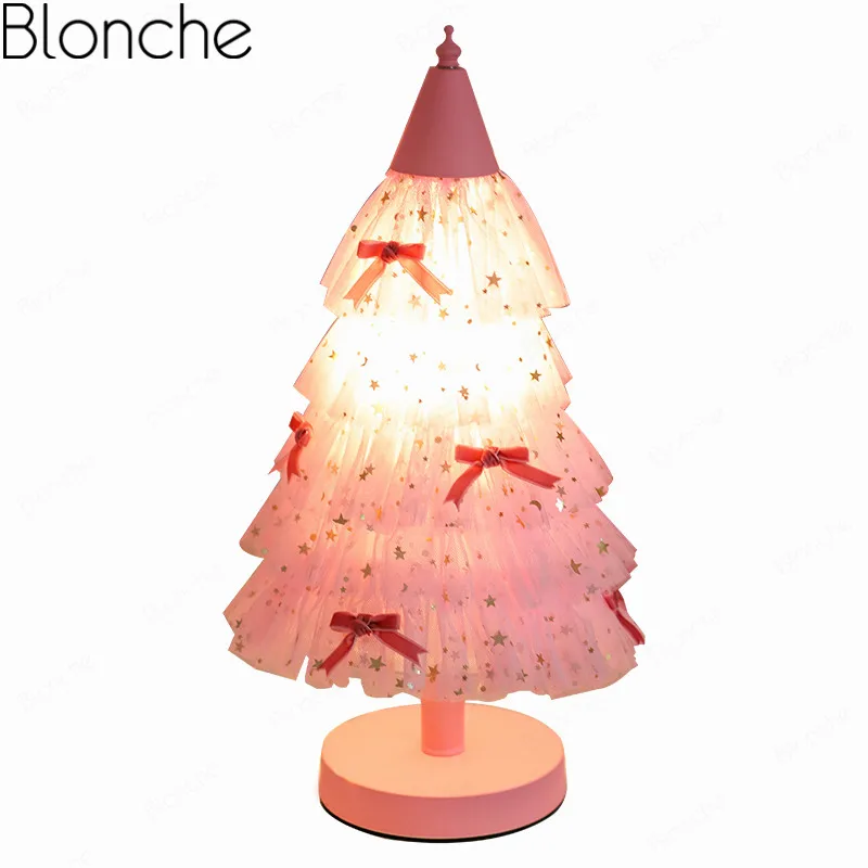 

Modern Pink Desk Lamp Led Princess Table Lamp for Bedroom Study Home Lighting Fixtures Children's Room Luminaire Christmas Decor