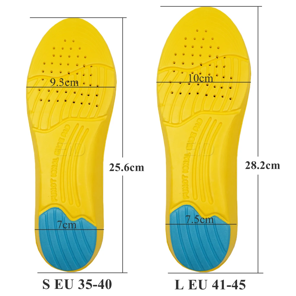 Wkładki do butów Pad miękkie sportowe wkładki z pianki Memory oddychająca Outdoor Running silikonowa poduszka żelowa wkładki ortopedyczne ue 35-47