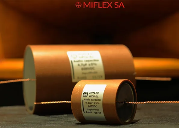 2pcs/lot Polish original MIFLEX Mifu KPCU-1 series copper foil oil immersed paper tube capacitor Audio capacitor free shipping