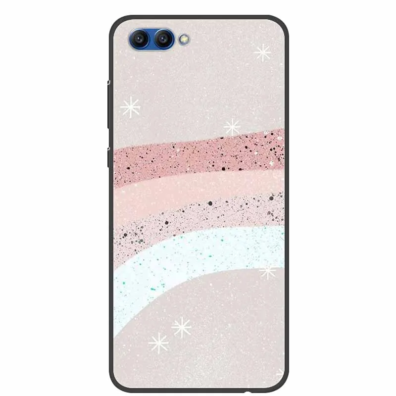 For Honor View 10 Case Luxury Silicone TPU Soft Cover Phone Case For Huawei Honor V10 Funda Shockproof Cartoon Fashion Coque