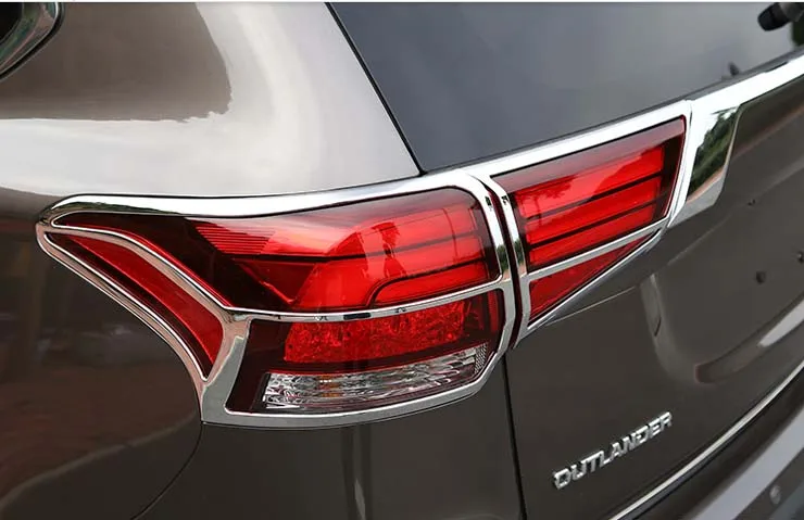 Chrome ABS Rear Tail Light Lamp Cover Trim For 2016-2020 Mitsubishi Outlander (4PCS)