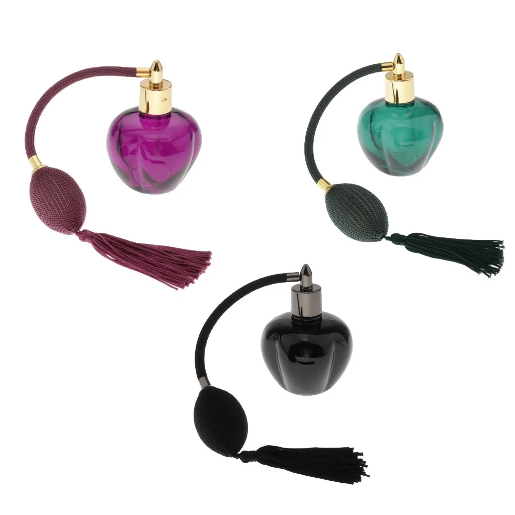 Atomizzatore di vetro vuoto dello spruzzo della nappa della lampadina lunga della bottiglia di profumo 100ml 3 colori