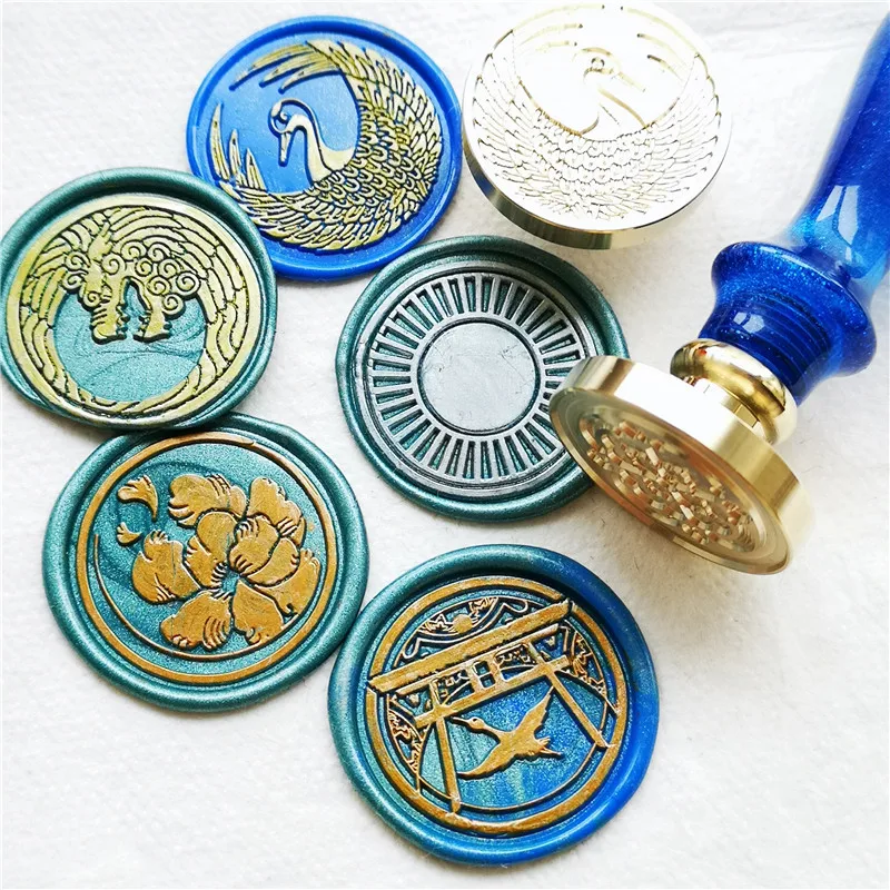 Japón toukenranbu cabeza de sello 54 logo DIY sello antiguo sello Retro sello de cera alta calidad DIY Scrapbooking sello de cera cabeza de cobre