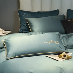 100% Nature Cotton Pillowcase Solid Color Pillow Cover Healthy High-end Pillow Case 2pcs 48x75cm King Size Pillow Cases