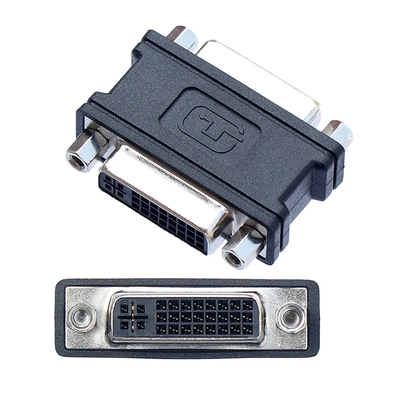 DVI to DVI Female to Female Converter DVI-I (24+5) F to F Mini Gender Changer Adapter for DVI Cable Extension