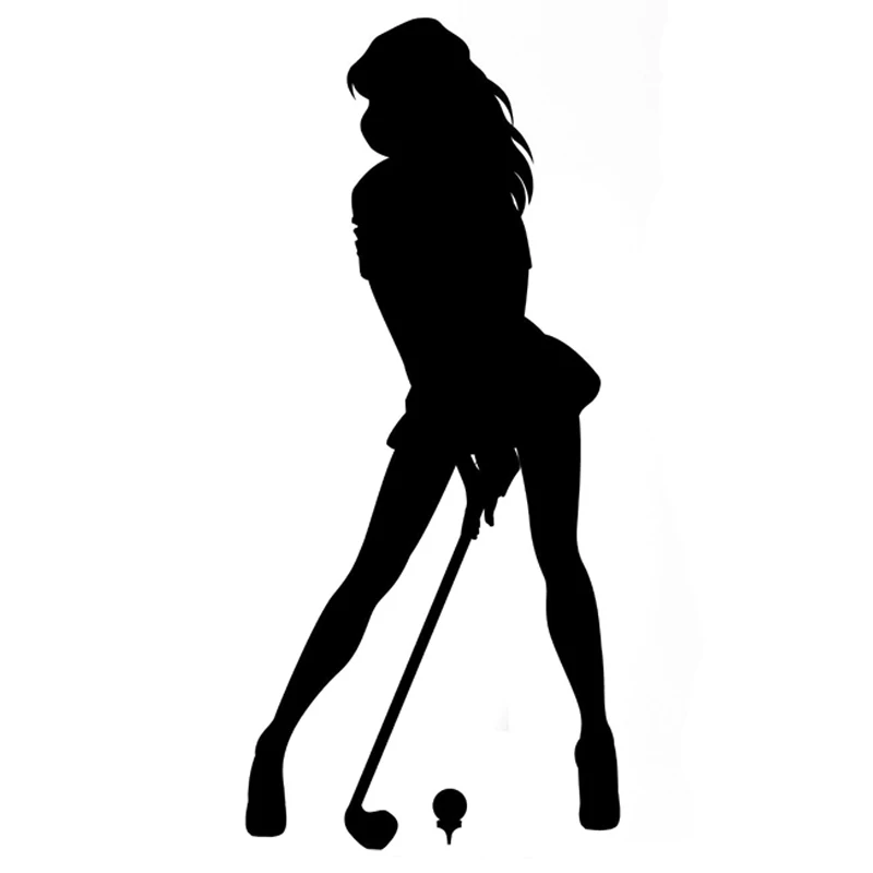 Interesting Golf Fitness Sport Vinyl Decal Decor Car Sticker Black/Silver Decal JDM Car Sticker DIY Car Styling Auto Accessories