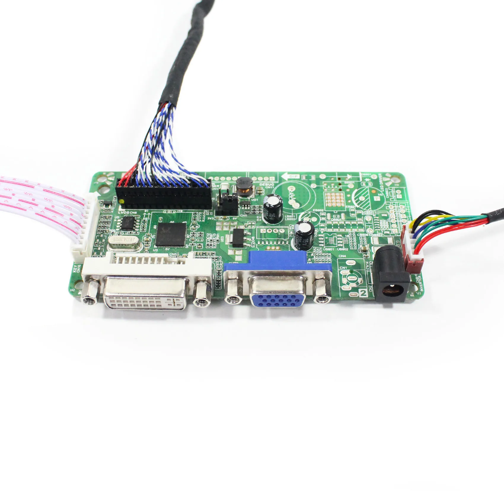 شاشة LCD مقاس 19 بوصة ، LQ190E1LW61 ، 1280x1024 ، DVI ، VGA ، لوحة تحكم LCD