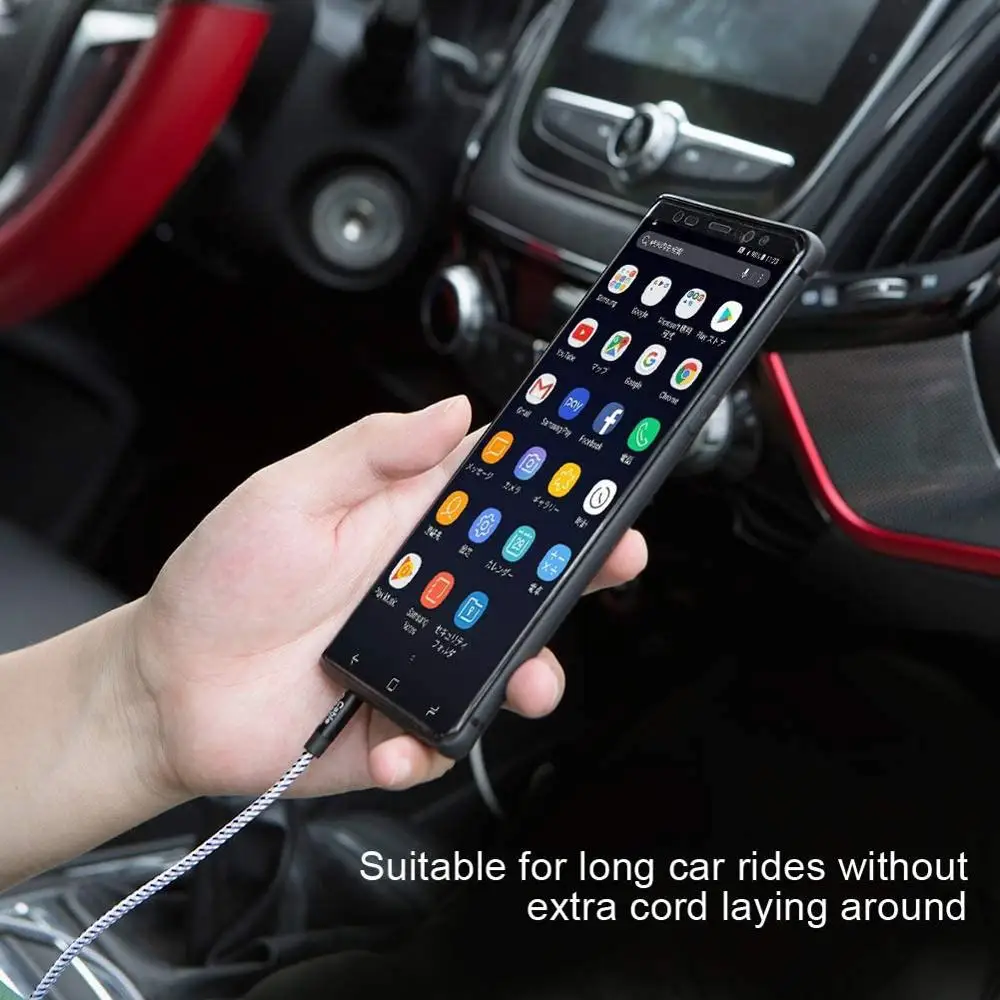 Aux cabo 3/6/10ft 3.5mm cabos de áudio estéreo auxiliar para o carro compatível com telefones fones de ouvido casa alto-falante estéreo