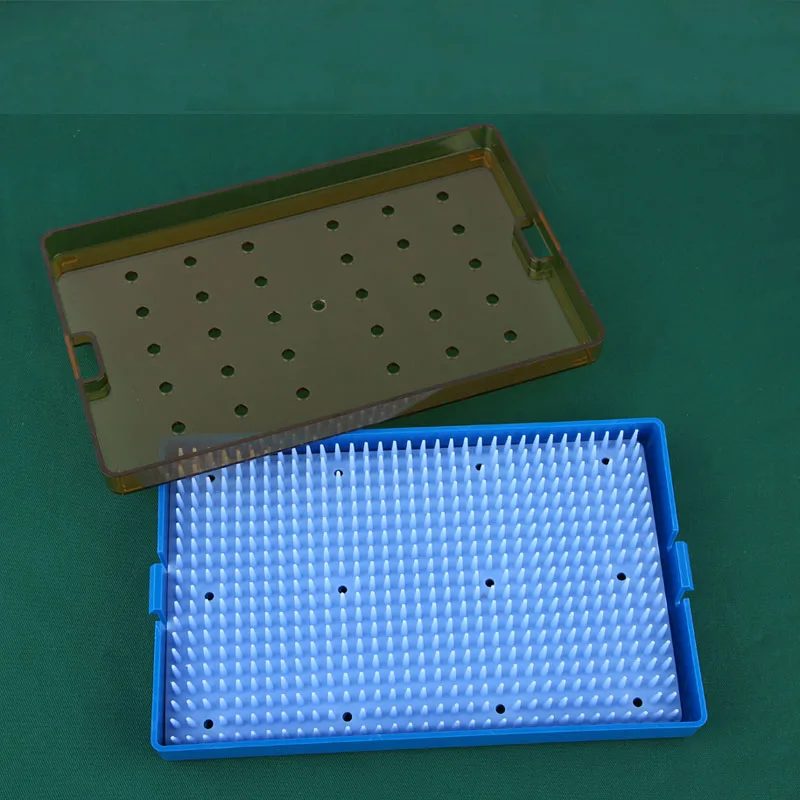 Caja de esterilización de instrumentos microscópicos, almohadilla de silicona importada para cirugía ocular, acero inoxidable de alta temperatura y alta presión st