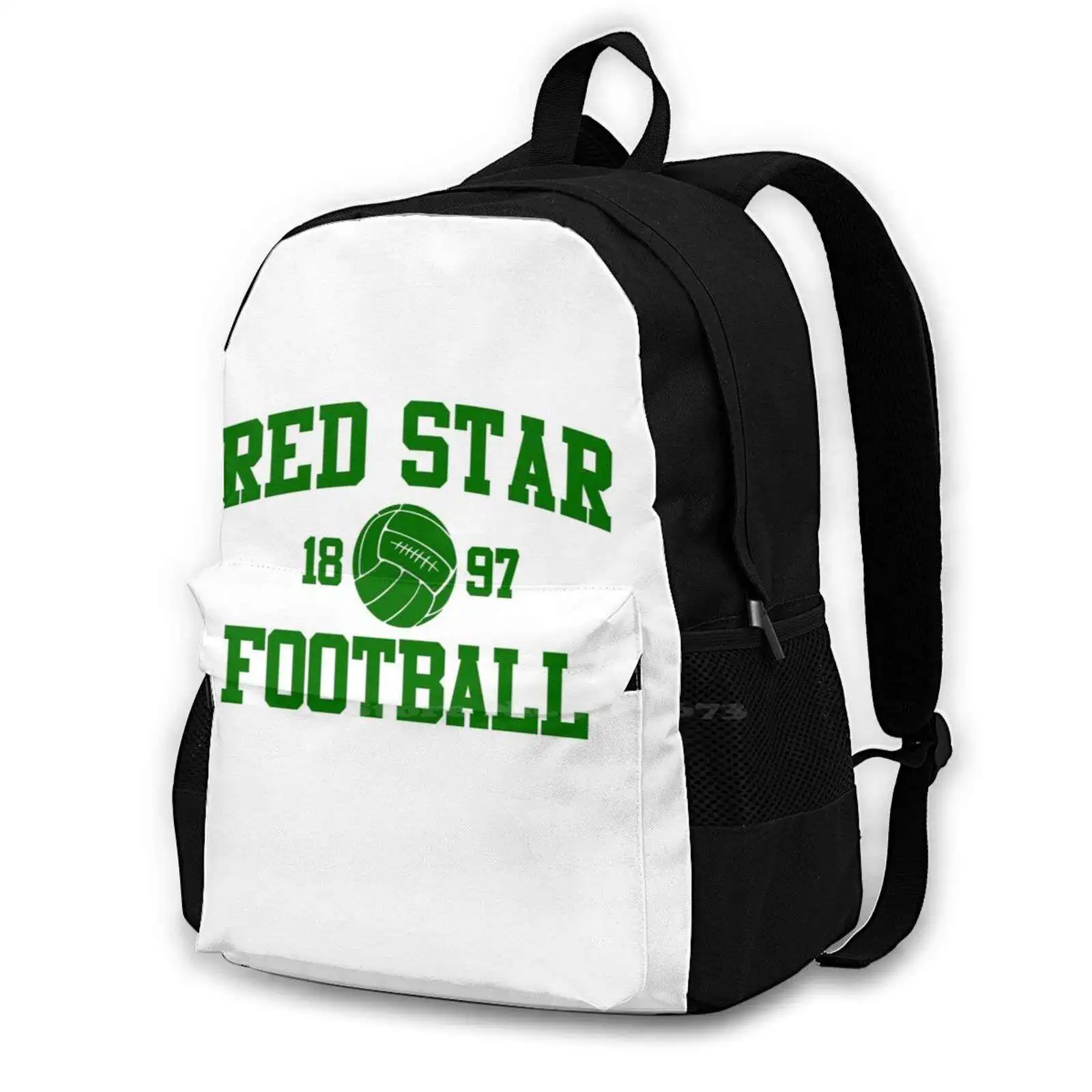 Red Star Football Athletic College Style 2 Gray Large Capacity School Backpack Laptop Travel Bags St Ouen Red Star Red Star