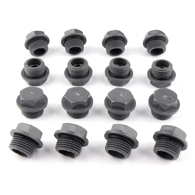 5-100pcs 20-32mm PVC Pipe Male Thread End Connector Water Hose Plug End Cap Garden Irrigation Systerm Fish Tank Adapter Joint