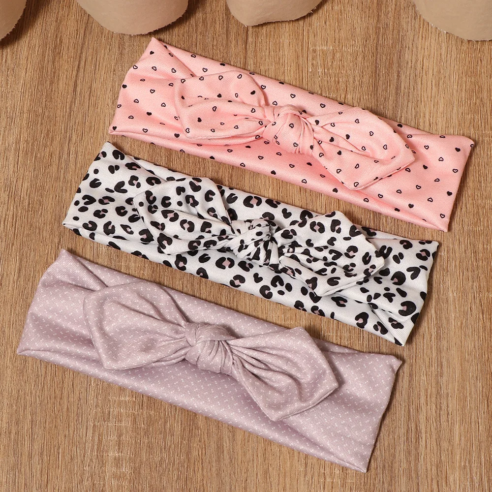 baby girl headband cute Infant hair accessories rabbit bunny ear bows soft Headwear Gift Toddlers Polka Dot Striped headband