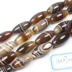 Multi-Size Natural Botswana Onyx Agate Stone Oval beads 15