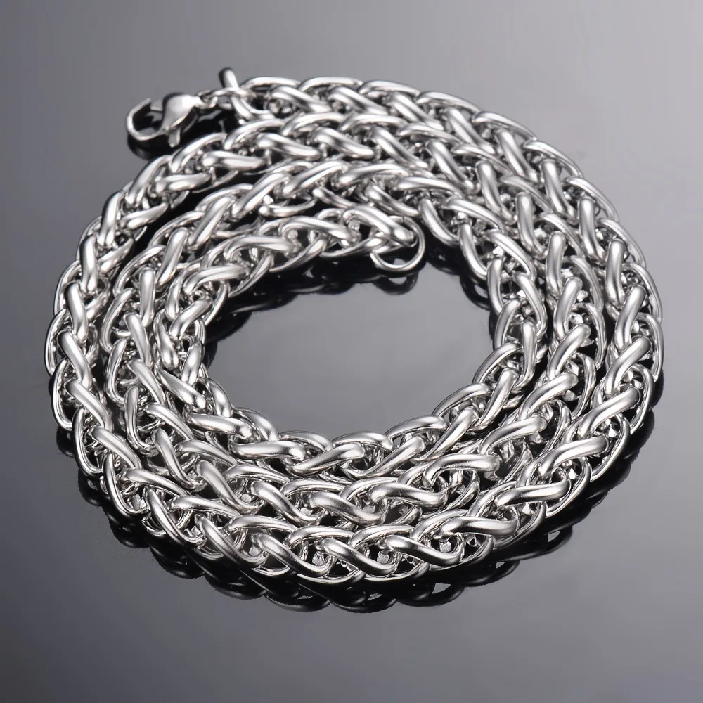 1 Stück Breite 2,5mm/3mm/4mm/5mm/6mm Kielgliederkette Halskette für Männer und Frauen Edelstahlkette – Detail 4