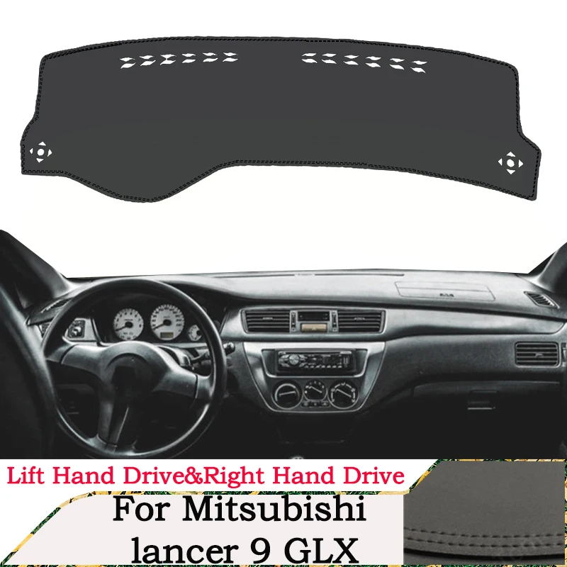 

quality leather instrument panel protection pad and light-proof pad for Mitsubishi lancer 9 GLX Left right car accessories
