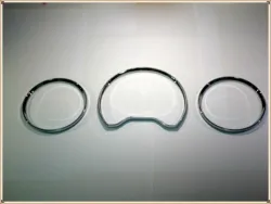 Calibrador de velocímetro cromado, anillos de Dial, embellecedor de bisel, anillos de Tacho cromados para Mercedes Benz W210 1995-1999 / W202 1997-2001