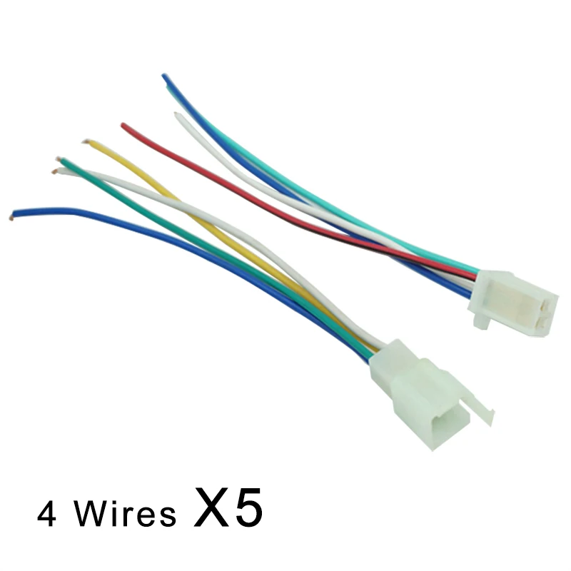 5 x Motorcycle Connector Male And Female Pair Wiring Harness Plastic Plug CDI Lgniter Plug