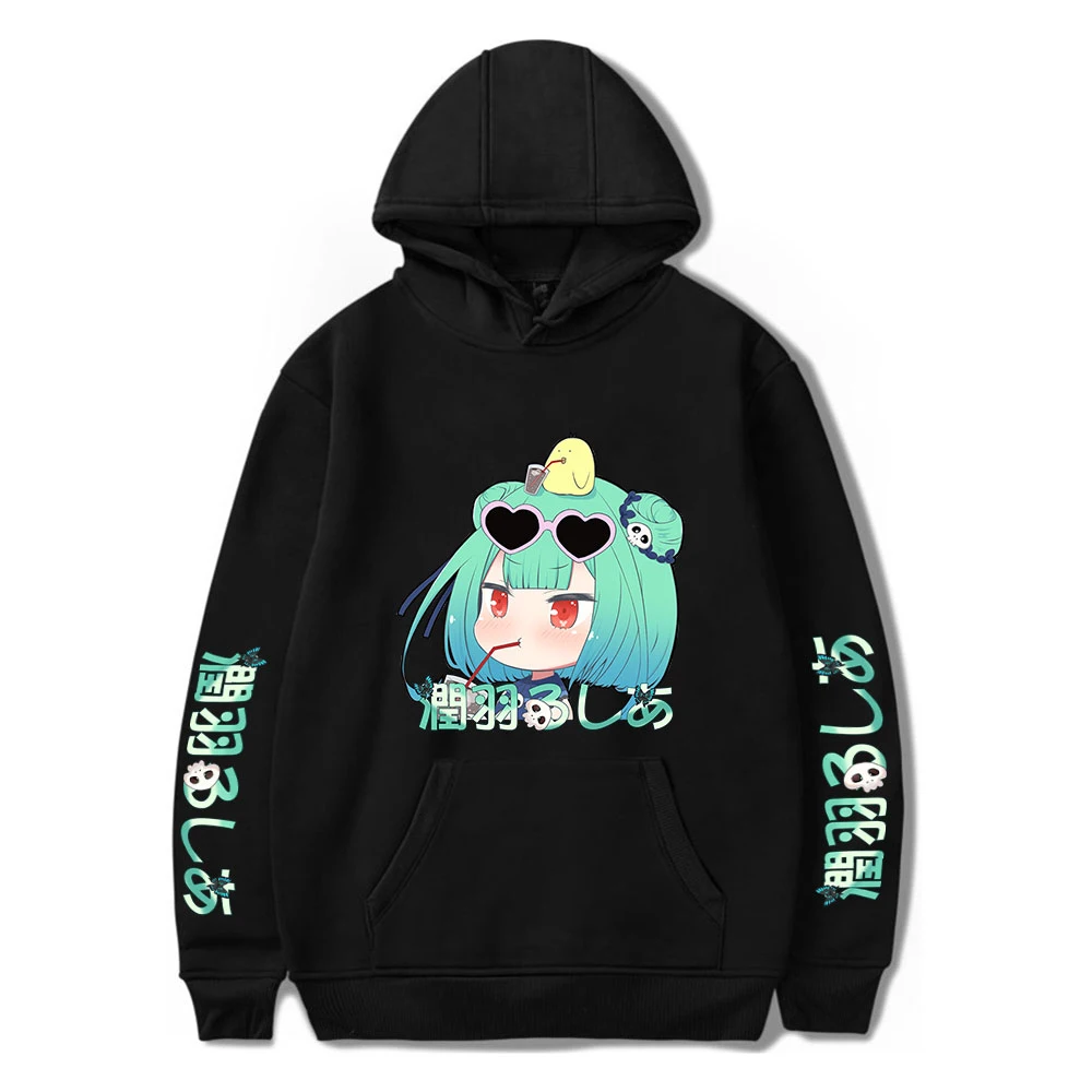 

HOLOLIVE VTuber Uruha Rushia Print Autumn and Winter Holiday Men/Women Pure Cotton Fleece Hooded Kawaii Novelty Sweet style