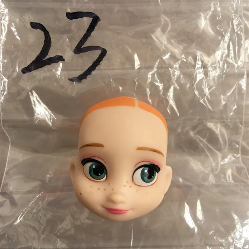 Lovely Princess Bald Head DIY Planting Long Soft Hair Doll Head Belle Snow white Baby Girl Favorite Princess Doll Part