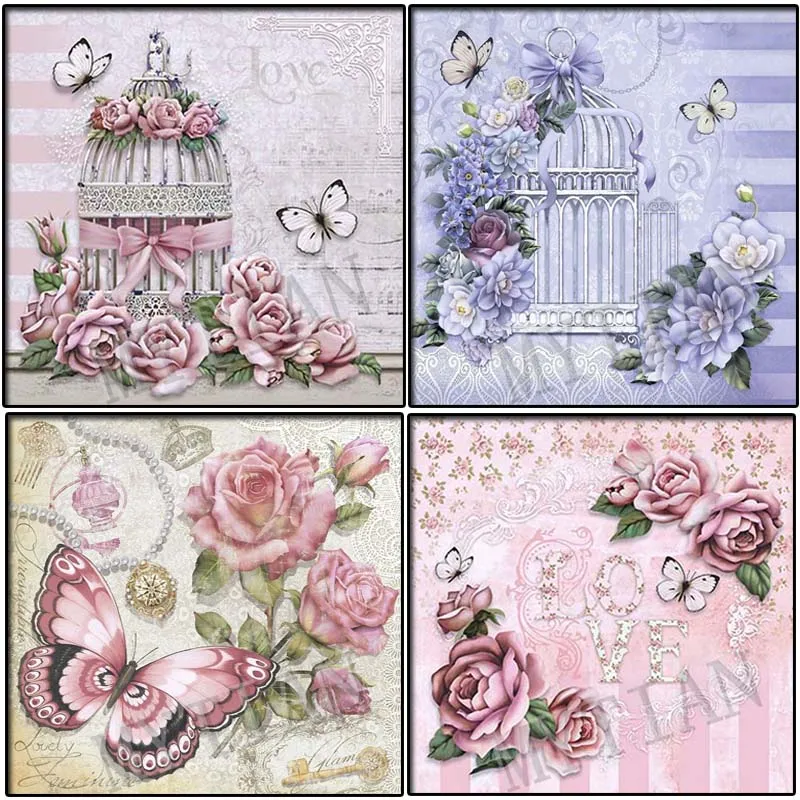 2021 Full square/round 5D DIY diamond painting tea cup pink rose flowers Embroidery Pattern Cross stitch kit mosaic home decor