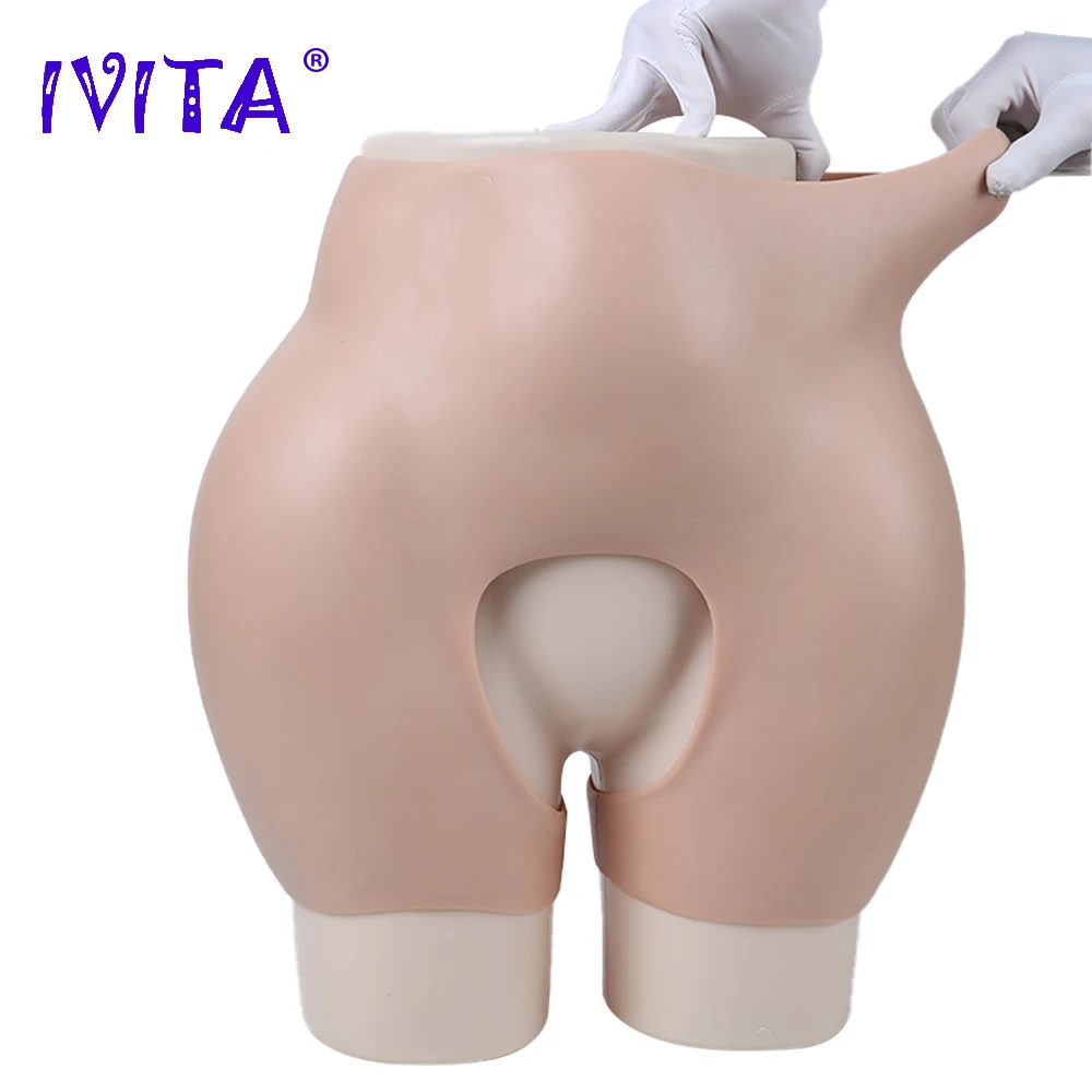 IVITA Artificial Silicone Buttock Enhancement Panties Underwear Realistic Crotch Pants  Fake Vagina for Crossdresser Transgender