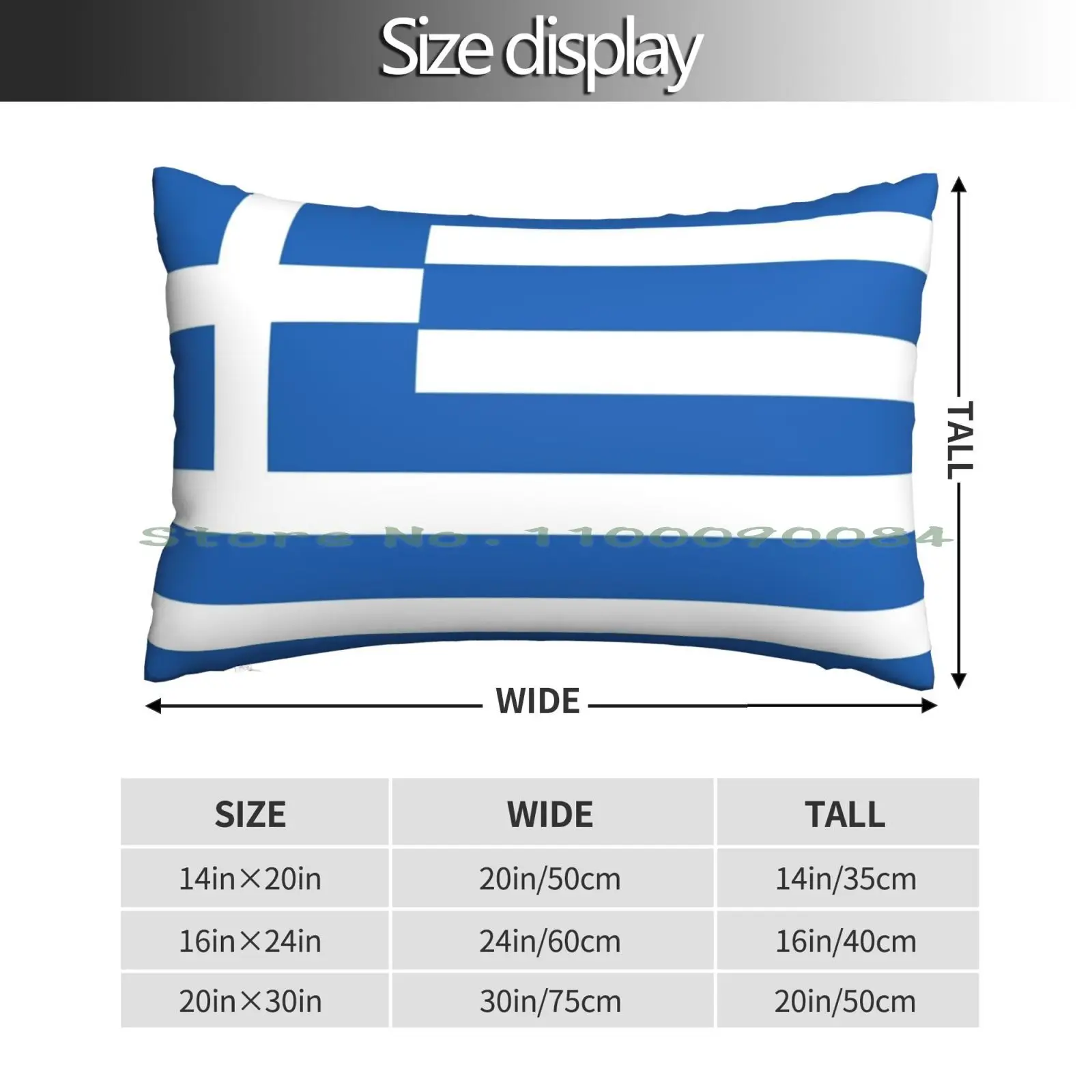 Greek Flag National Flag Of Greece Pillow Case 20x30 50*75 Sofa Bedroom Greece Flag Greek Flag Greek Souvenir World Flags