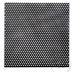 160x160 millimetri Car Audio Tweeter Altoparlante Conversione Netto Copertura Decorativo Cerchio Quadrato Metallo Della Maglia Della Griglia di Protezione # Nero