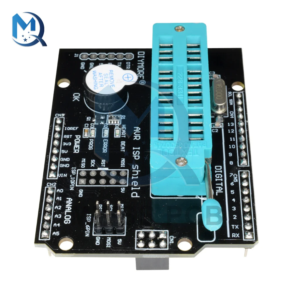 Placa de expansión programable AVR ISP, módulo de gestor de arranque de grabación de escudo, Mega2560, Atmega328P con indicador LED para Arduino R3