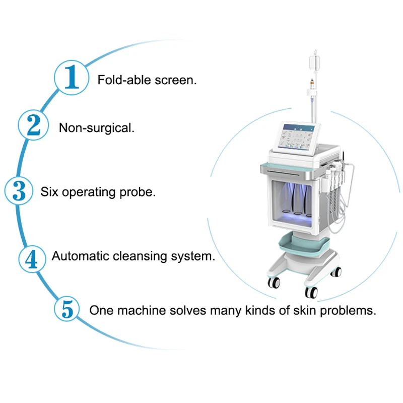 DermDelhi MicrodermoDelhi Nettoyage des soins de la peau, Machine de beauté, Équipement de salon, Peel, 6 en 1, Ventes chaudes